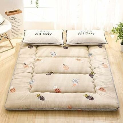 UE-MAOLU Futon Mattress, Japanese Floor Bed Sleeping Mat, Foldable Mattress Tatami Portable Roll Up Camping Mattress Boys Girls Dormitory Mattres