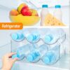 Water Bottle Organizer,Water Bottle Holder for Cabinet,Stackable Cup Organizer Plastic Fridge Wine Racks for Kitchen Countertop Freezer Pantry Or