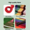 VANTHEIR 260 * 150cm Double Canvas Hammock with Spreader Bars, Durable Portable Hammock with Travel Bag, Comfortable Fabic Swing Chair, Load Capa
