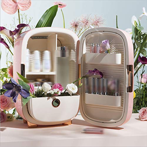KHDJ Beauty Mini Fridge, 12-Liter Skincare Fridge for Makeup Storage, Esthetician Supplies, Skin Care Tools, Compact Refrigerators, for Makeup An