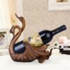 FOUNCY Wine Racks European Antique Couple Swan Wine Rack Decoration Home Accessories Creative Gifts Cellar Decoration