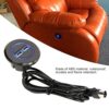01 02 015 Electric Sofa Button, Easy To Use Sofa Hand Control Switch Lift Chair Button Waterproof with Dual USB for Home Theater Seating for Powe