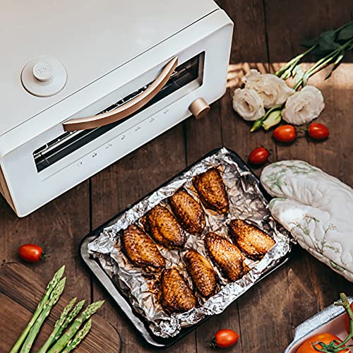 JJINPIXIU 10L Multi-function Electric Steam Oven, Touch Screen Electric Oven, Convection Toaster, Household Baking Wing Small Steaming Electric O