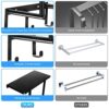 Towel Racks for Bathroom Wall Mounted Laelr Metal Bath Towel Rack for Rolled Towels Bath Rolled Towel Holders with 3 Hooks Bathroom Towel Storage