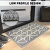 YOKUPOTAC Door Mats Indoor, 50 x 80 cm Doormats Non Slip, Dirt Trapper Doormat for Front Door, Heavy Duty Dog Door Mat Washable, Low-Profile Abso