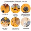 BI-DTOOL 35mm Hinge Jig, Hinge Drilling Jig Hole Guide Woodworking Tools for Kitchen Cabinet Doors Hinge