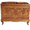 Chest Box in Walnut brown Finish – Solid Wooden Rectangular Shaped for Multifunctional - Living Room – Bedroom etc.