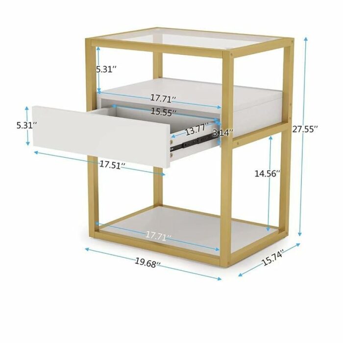 EYHLKM Bedside Cabinet Small Storage Shelf Bedroom Bedside Table Storage Lockers Household