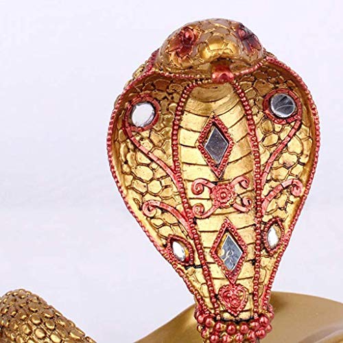 SCKTFS King Wine Rack,European Decorations Gift,Ornaments Resin Craft color Gold