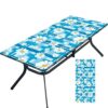 Tablecloth for Folding Table, boho Picnic Table Cover, Waterproof Fitted Table Covers for 6 Foot Tables, Elastic Rim Plastic Table Cover for Picn