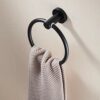 Towel Ring Bathroom Hand Towel Holder Contemporary Style Stainless Steel 304 Matte Black Bathroom Accessories