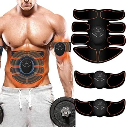 Zariocy Portable Fitness Workout Equipment for Men Woman Abdomen/Arm/Leg Home Office Exercise,10pcs Free Gel Pads