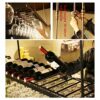 Stylish Simplicity Down Retro Wine Rack Simple Creative Display Stylish Simplicity Wine Glass Holder Household Goblet Holder Adjustable Height Re