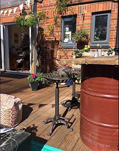 VINTAGELIVING Industrial Bar Stool-Swivel Tractor Seat-Kitchen Dining Counter Chair-Extra Pub Height- Adjustable 24.8-31"-Iron Cast Design