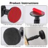 YOYIAG Adjustable Threaded Bed Frame Stoppers 4 Pcs Black Threaded Bed Frame Anti-Shake Tool Adjustable Threaded Bed Frame Stoppers Bed Support S