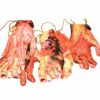 8Pcs Scary Halloween Body Parts Decoration Garland Door Room Bloody Party Banner Limbs - Arms and Feet Hanging with Blood