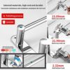 Towel Rails Wall Mounted Adjustable Towel Bars Stainless Steel Self Adhesive Towel Rack With Hooks 43-78CM Towel Shelves for Kitchen Bathroom (3