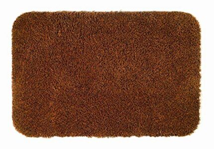 Turtle Mat 50x75 cm Hazelnut - LATEX backing for hard floors, Highly Absorbent Indoor Barrier Mat