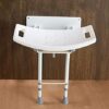 taimowei Wall-Mounted Shower Seat Stool, Aluminum Alloy Foldable Bath Stool Adjustable Height Bath Chair,Household Goods