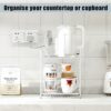 Kempt Kitchen Worktop Organiser - Multi-Purpose Shelf for Kitchen Storage, Cupboard Shelf Organiser - Bathroom Countertop Organiser - Space-Savin