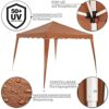 Casaria Light Brown Capri Pop Up Gazebo 3x3m | UV Protection 50+ | Waterproof | Incl. Bag Pegs Guy Ropes | Folding Party Garden Patio Tent Outdoo