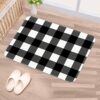 VBFOFBV Door Mat, Outdoor Indoor Doormat, Durable Floor Mat Non Slip Rug, Front Doormat for Entryway, Patio, Lattice Buffalo Plaid Grid Check Cla