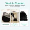 Foot Rest for Under Desk, Ergonomic Footrest to Improve Posture - Office and Work from Home Accessories