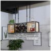 Vintage Stylish Simplicity Wine Rack Simple Creative Metal Multi-Function Display Inverted Wine Glass Holder Adjustable Height Bar Restaurant Flo