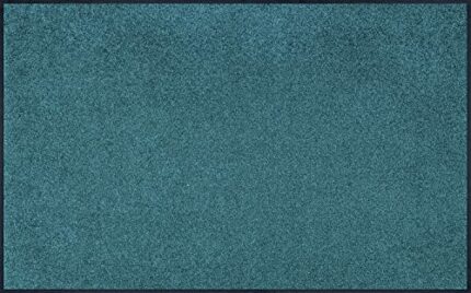 wash+dry Peacock Green Door Mat Acrylic 75 x 120 x 0.7 cm