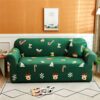 Verve Jelly Sofa Covers Stretch Fabric Settee Cover Furniture Protector for Sofa,3 Seater Sofa Slipcover Polyester Spandex for Living Room,Christ
