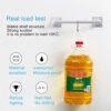 2 Pieces Towel Bar rail, Plastic Wall mount Pot Lid Rack, Self Adhesive Hanger Rail Organizer Holder, Bar Bathroom Accessories, for Kitchen Bathr