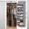 SLEEPING LAMB Over The Door Shoe Organizer for Closet with 8 Large Deep Pockets, Grey