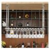 EYLINK Ceiling Decorative Wine Rack Retro Ceiling Rack Upside Down Hanger Suitable for Living Room Dining Room Bar Counter Rack Flower Pot Displa