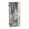 Red Lantern 3 ft. Short Double Sided Winter Woods Canvas Folding Screen 6 Panel Freestanding Partition and Separator for Modern and Contemporary