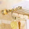 HIGOH Towel Racks, Bathroom Towel Rack Wall Mounted Towel Holder,Bathroom Accessories,Brass Towel Holder,Towel Bar,Towel Rack,Bathroom Shelf, Bat