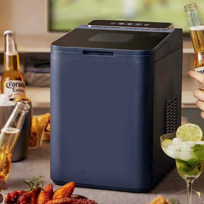 ZBJHY Electric Ice Machine Maker Bullet Cylindrical Cube Making Countertop for Home Commercial Small Milk Tea Shop