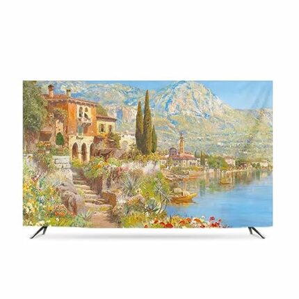 Qvo TV Universal Protectors Indoor/Outdoor For Smart TV Polyester Elastic Stretchable Outdoor TV Cover Dustproof 32/43/50/55 Inch Etc Multiple Si