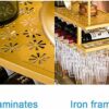 OUSIKA Wine Racks,Wine Lovers/Household Wine Shelf Cup Holder- Adjustable Height Ceiling Wine Rack Hanging Wine Bottle Holder Wine Glass Rack Gob