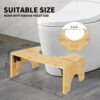 Toilet Stool,Squatty Potty Poop Stool for Bathroom, omlcines Foldable Potty Stool for Adults, Portable Squat Potty Stool with Non-Slip Mat for Ad