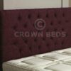 CROWNBEDSUK CHESTERFIELD DIAMANTE BUTTON HEADBOARD IN 2ft5,3ft,4ft,4ft6,5ft,6ft !!!!NEW!!!! (CREAM, 3FT (SINGLE) PLAIN BUTTON)