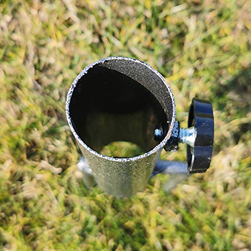 Happymore Umbrella Ground Spike Parasol Stand Holder, Metal Outdoor Stand Beach Insert Plug, Umbrella Base for Park Patio Garden