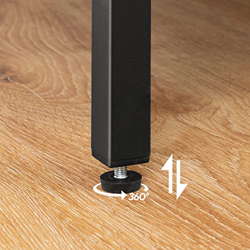 MAHANCRIS Bar Stools, Set of 2 Bar Chairs, Kitchen Breakfast Bar Stools with Footrest, 65.5 CM Dining Stools, Rectangular Industrial Bar Chairs,