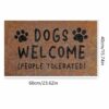 AIJUZIJIE Carpet Welcome Mat Funny Letter Entryway Doormat Non Slip Floor Rug Decor For Front Door Style2