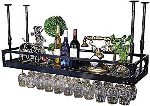 OUSIKA Wine Racks,Wine Lovers/Floating Wine Shelf Hanging Wine Holder Wine Glass Holder Upside down Wine Rack Simple Style Iron Hanging Wine Glas