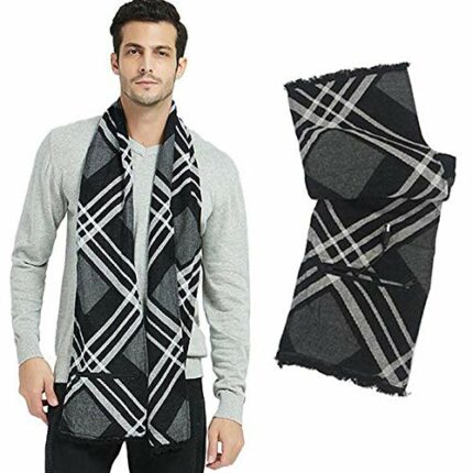 HUANGXING - USB Electric Heated Scarf, Cashmere Heated Warm Scarf for Man and Woman, 71In X 8.7In Heated Scarf with Neck Heating Pad for Outdoor