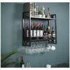 Wall-Mounted Wine Glass Holder Stylish Simplicity Decoration Glass Bottle Holder Household Storage Wine Rack Goblet Holder Glass Wine Holder Brac