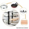 ARVINKEY Pot Rack Organizers, 8 Tiers Pan Organizer Rack for Cabinet, Adjustable Pot Lid Holders & Pan Rack With 3 DIY Methods for Kitchen Counte