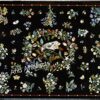 30 x 48 Inches Royal Look Dining Table Top for Home Furniture Decor Rectangle Shape Black Marble Sofa Center Table from Indian Vintage Art and Cr