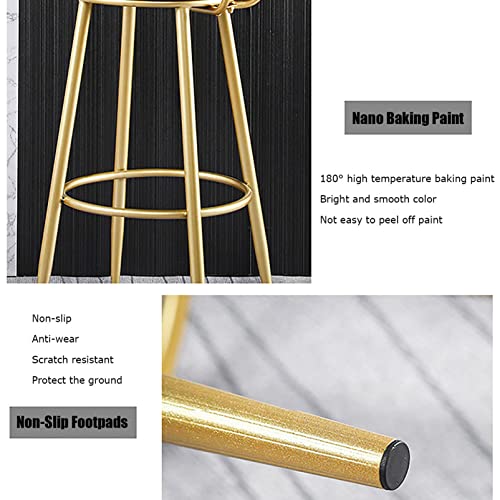 RTYHN Counter Height Bar Stool Bar Stools Set of 2 Breakfast Barstools Height Stool with Backrest Footrest Farmhouse Kitchen Breakfast Bar Stools