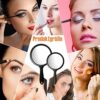 Handheld Mirror 2 Piece Travel Handheld Mirror Mirror Multi-Purpose Hand Mirror Makeup Mirror with Handheld Magnifying Makeup Mirror with 3X Doub